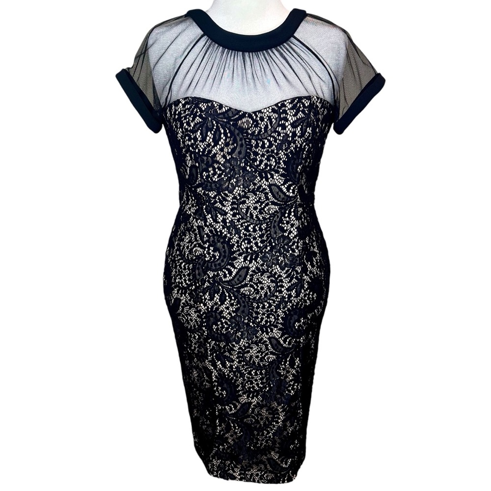 Elegant Black Lace Dress